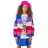 Cardigan Infantil de Tricot Colorido Animê