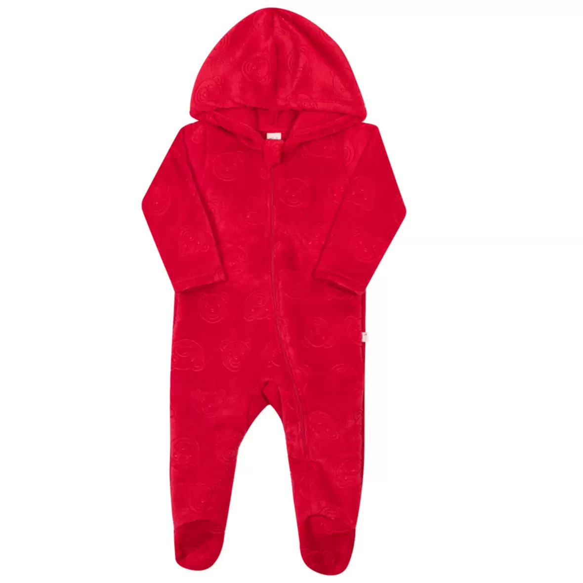 Macacão Bebê Vermelho com Capuz Nini & Bambini