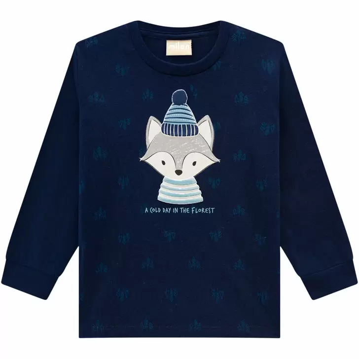 Camiseta Infantil Manga Longa Milon
