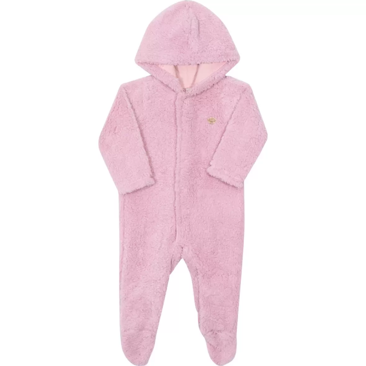 Macacão Bebê Menina Pêlo Rosa Nini & Bambini