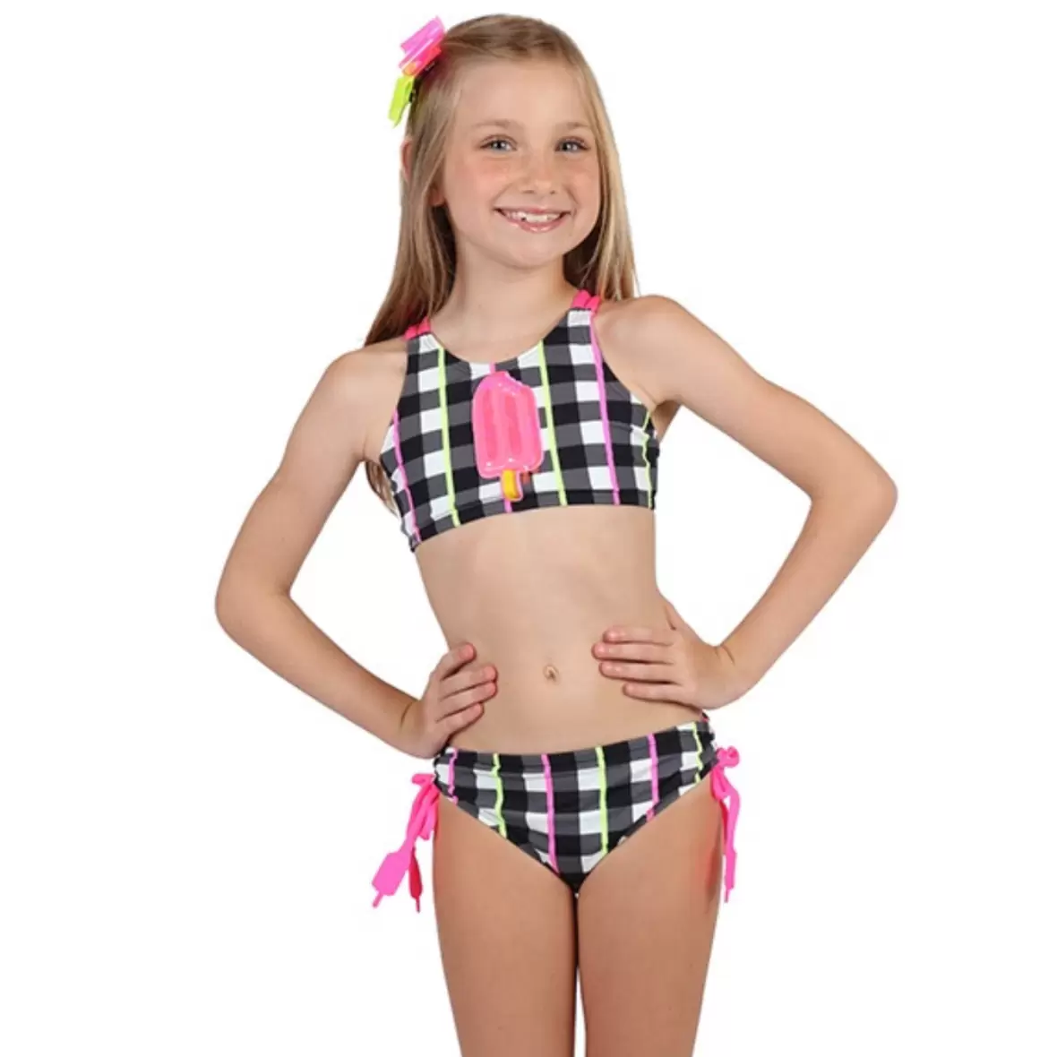 Biquini Infantil Cropped Vichy Siri Kids