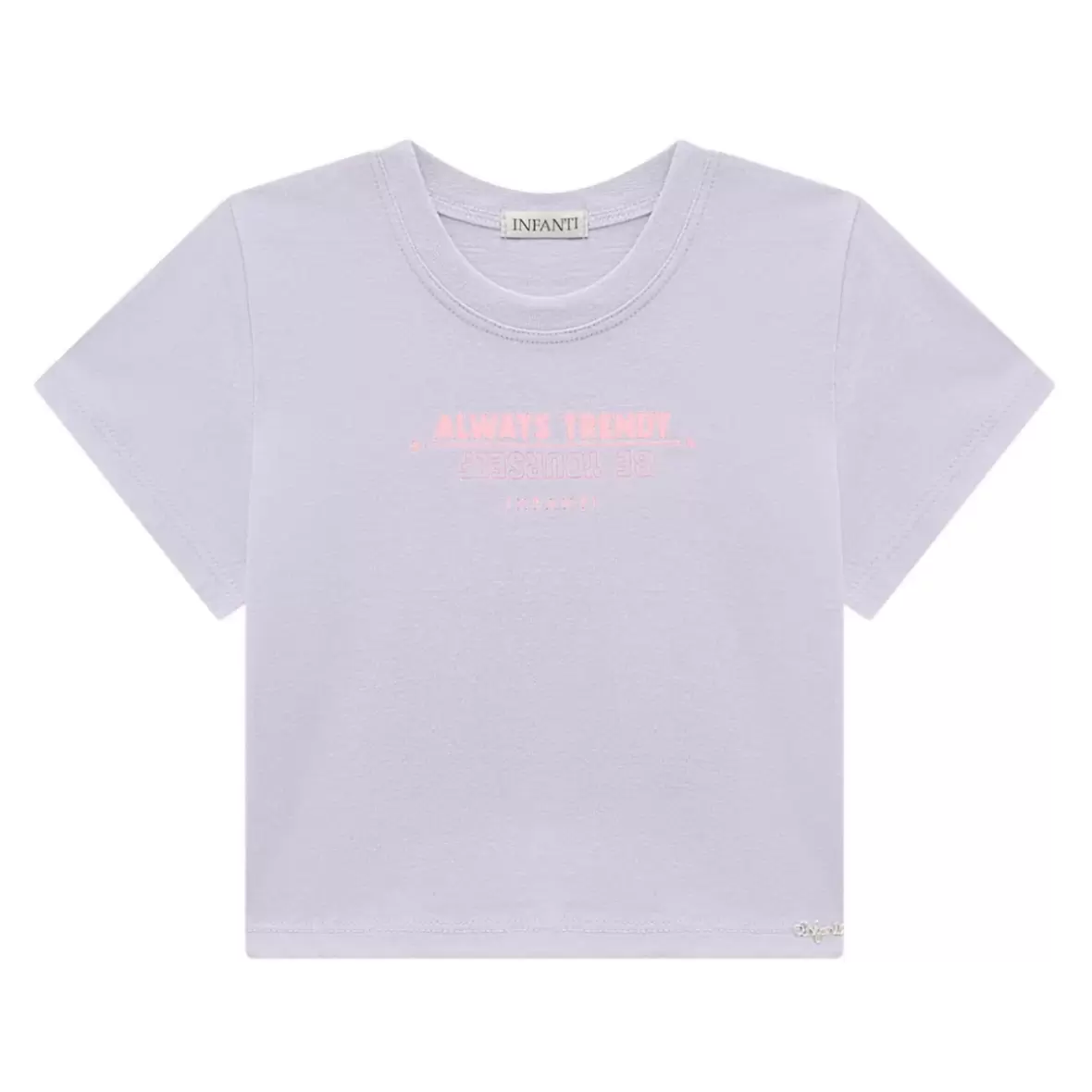 Blusa Infantil Boxy Manga Curta Infanti