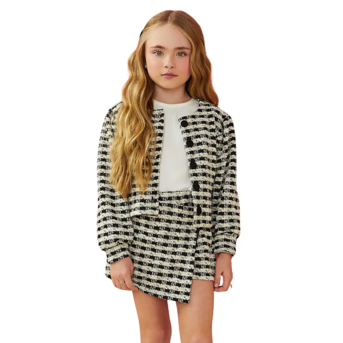 Conjunto Infantil 3 Peças em Tweed Infanti