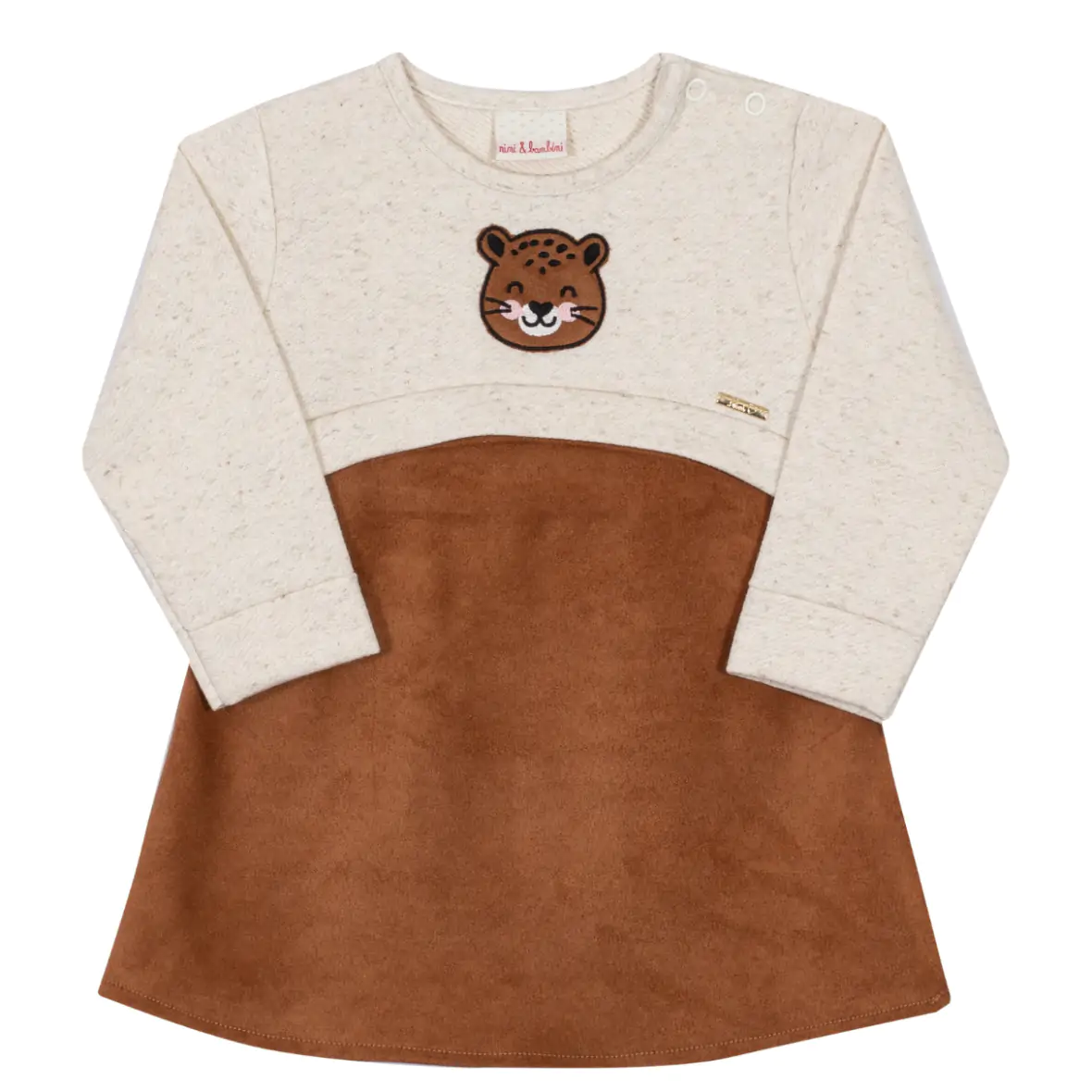 Vestido Bebê Menina Tigrinho Nini & Bambini