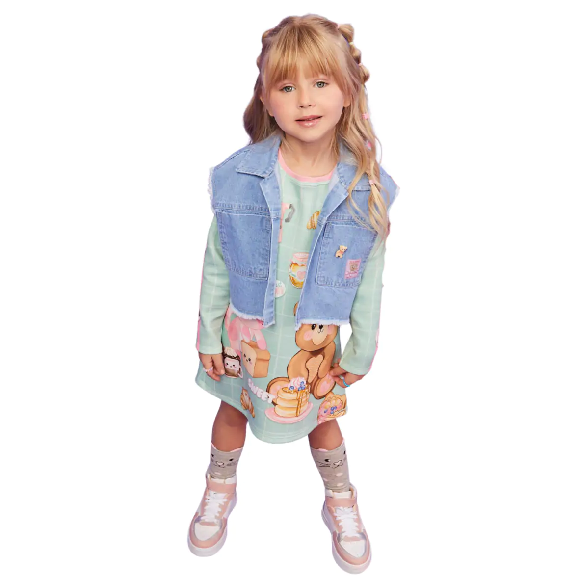 Vestido Infantil em Fly Tech Infanti