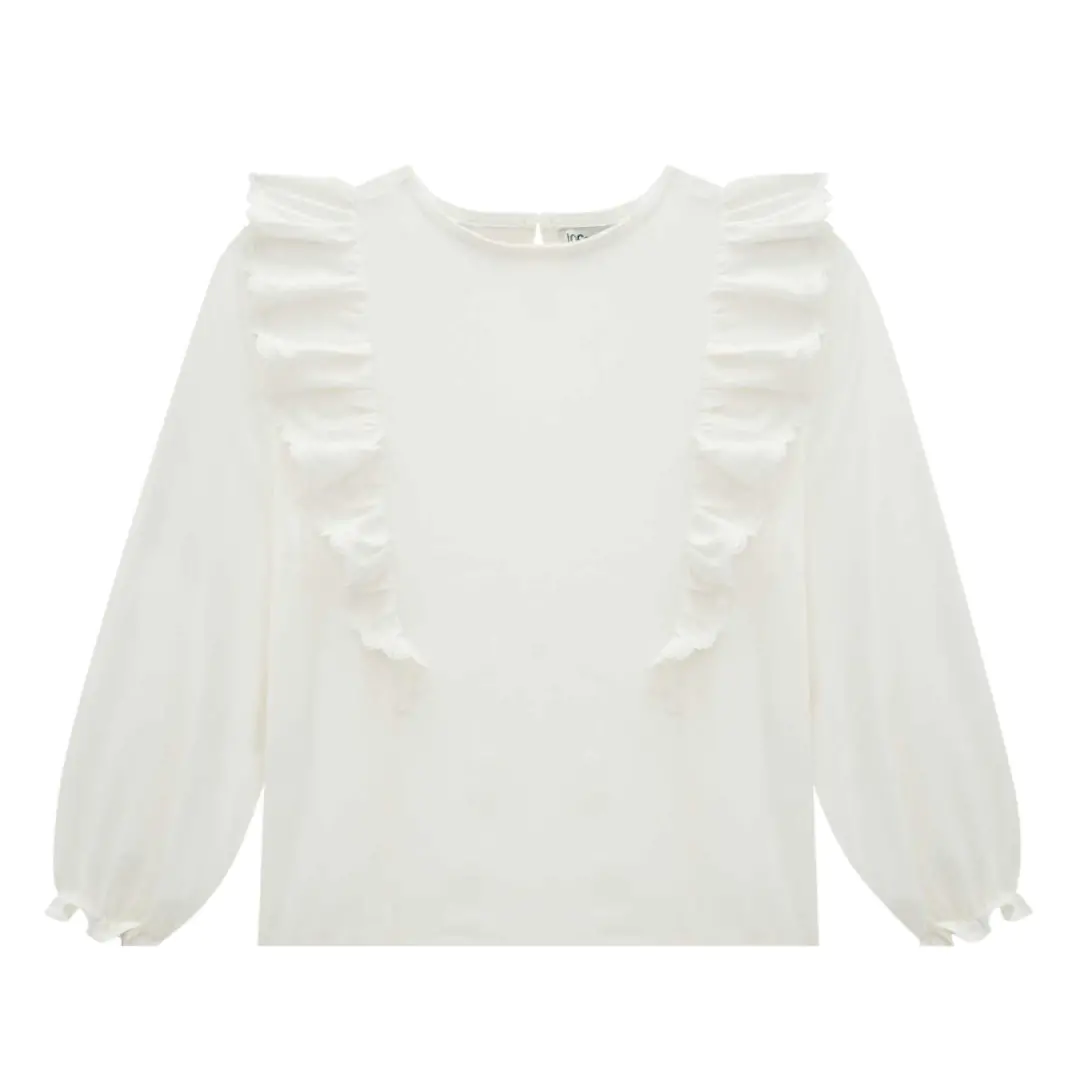 Blusa Infantil em Viscose com Babados Infanti
