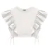Blusa Infantil Cropped Over em Meia Malha Infanti