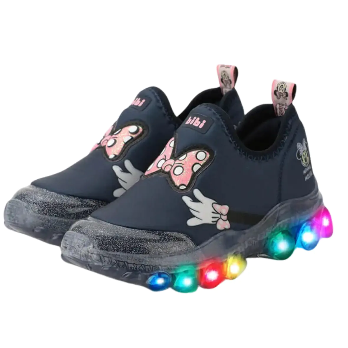 Tênis Infantil de Luz Roller Celebration 2.0 Minnie da Disney Bibi