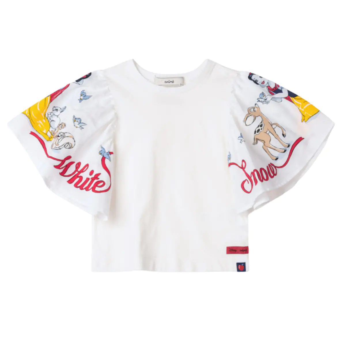 Blusa Infantil Manga Godê Snow White Animê