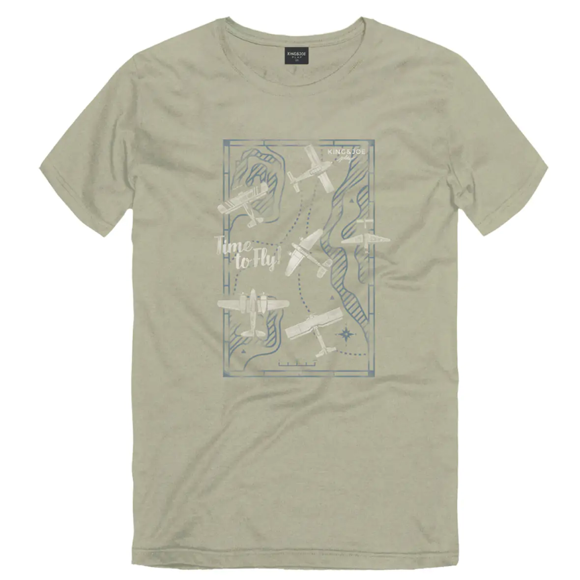 Camiseta Infantil Estampada Time To Fly King & Joe Play
