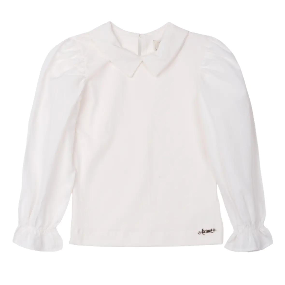 Blusa Infantil Off White com Golinha Animê