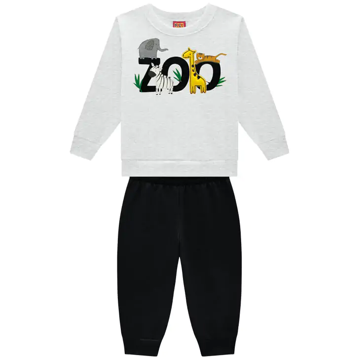 Conjunto Infantil Moletom Peluciado Kyly