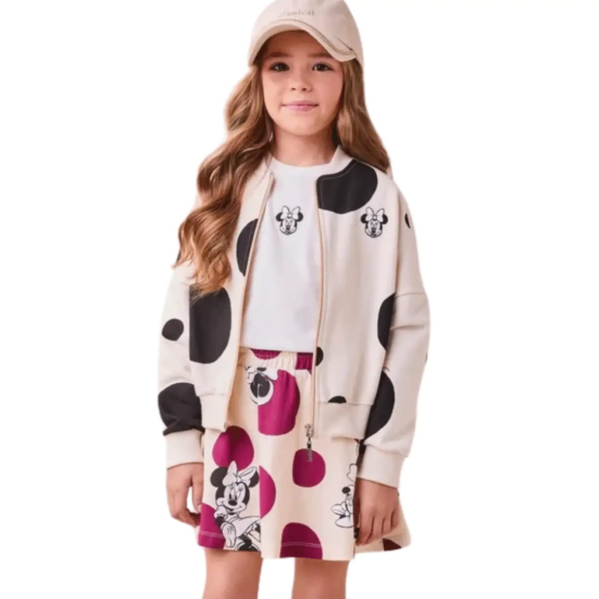 Conjunto Infantil da Minnie com Maxi Poá Animê